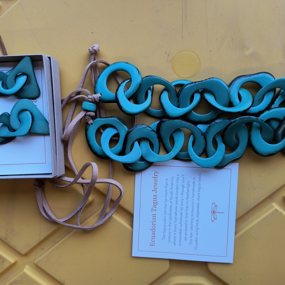 Beautiful Equadorian Tagua Jewelry - HALF PRICE